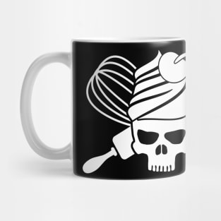 Cupcake skull with rolling pin Mug